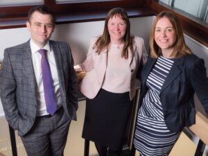Tom Scaife, Joanne Holborn, and Caroline Rayner -Baines Wilson's Employment Team