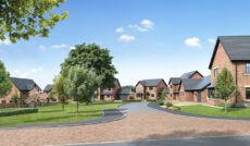 A computer generated image of the houses planned at Eamont Chase, Carleton, near Penrith.