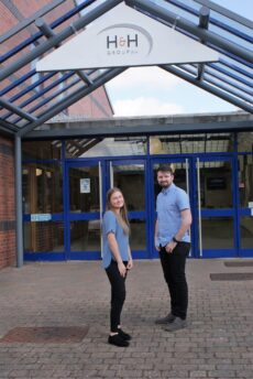 Victoria Twentyman and Tom McGaffin who have joined H&H Insurance Brokers as an apprentice admin assistants