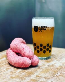 Beer sausage Lake Bew Co collaboration