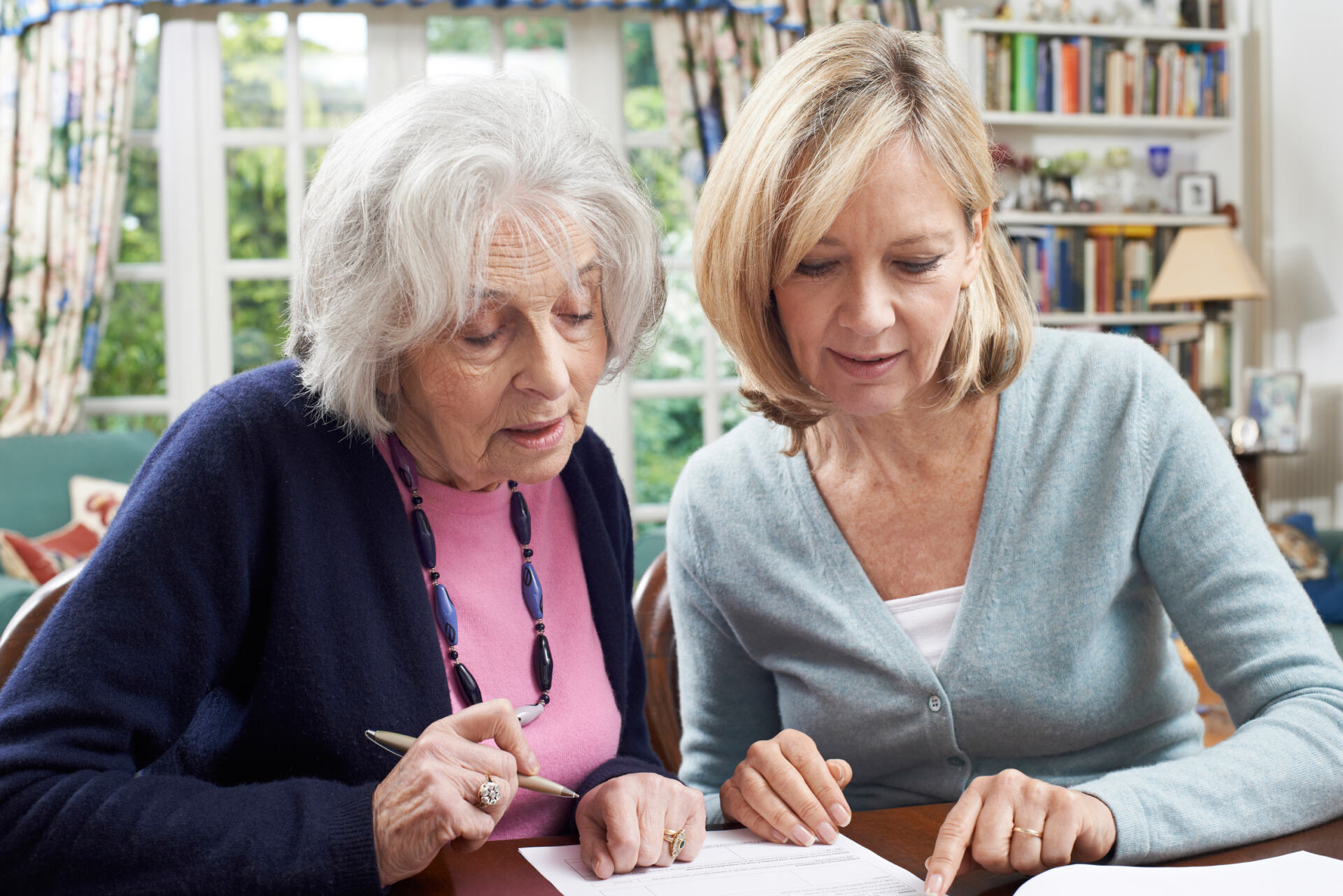 Eden Carers helping carer with admin