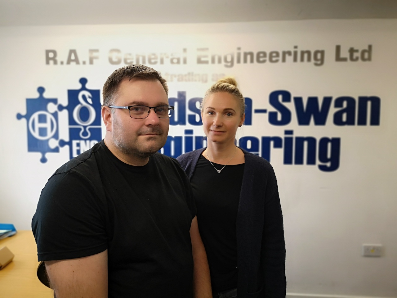 Hudson Swan Raf Gibki left and Aneta Gibka right