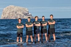 Left to right Fraser Potter, Ross McKinney, Clive Rooney, Ian Baird, Duncan Hughes