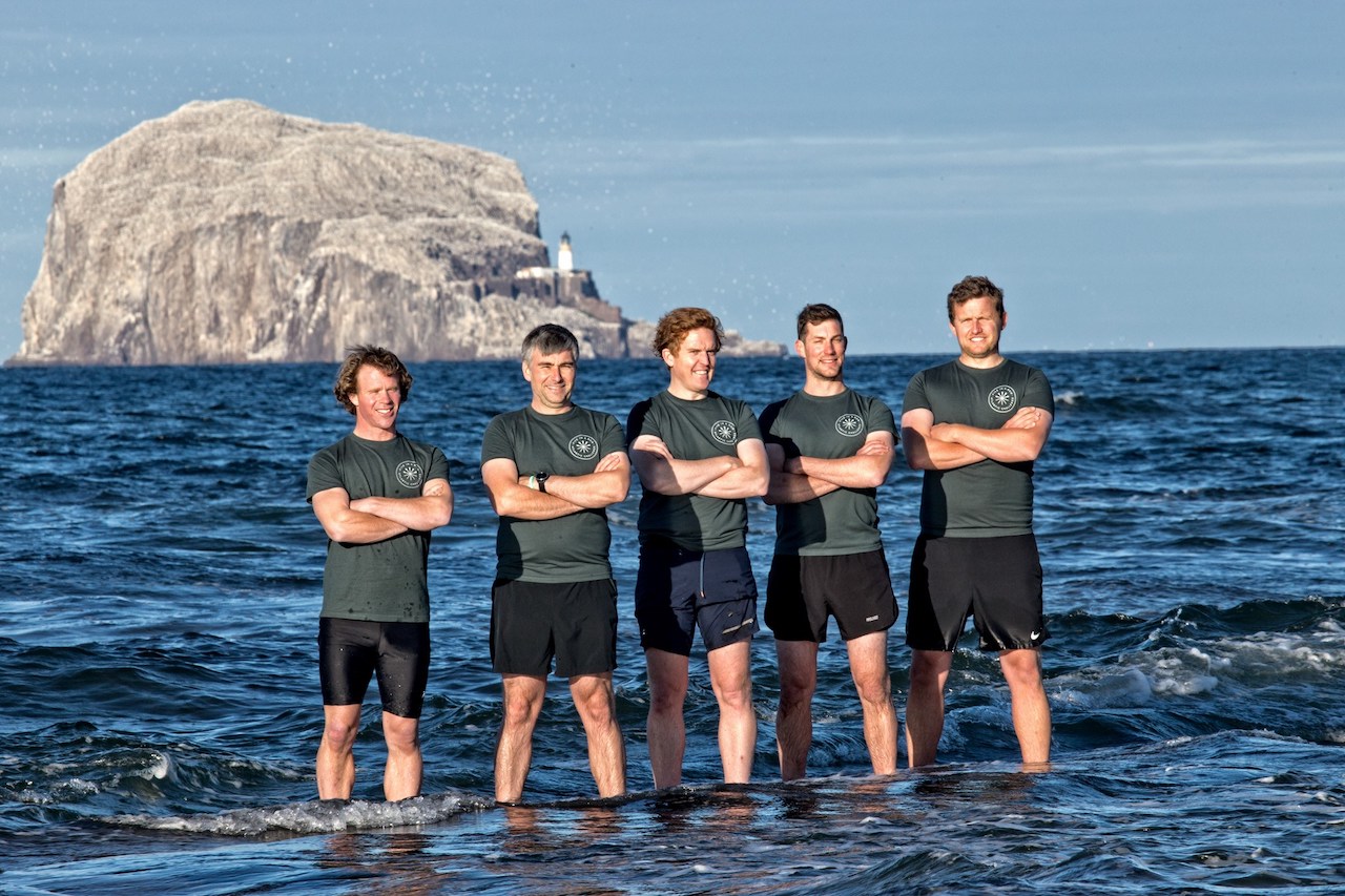 Left to right Fraser Potter, Ross McKinney, Clive Rooney, Ian Baird, Duncan Hughes