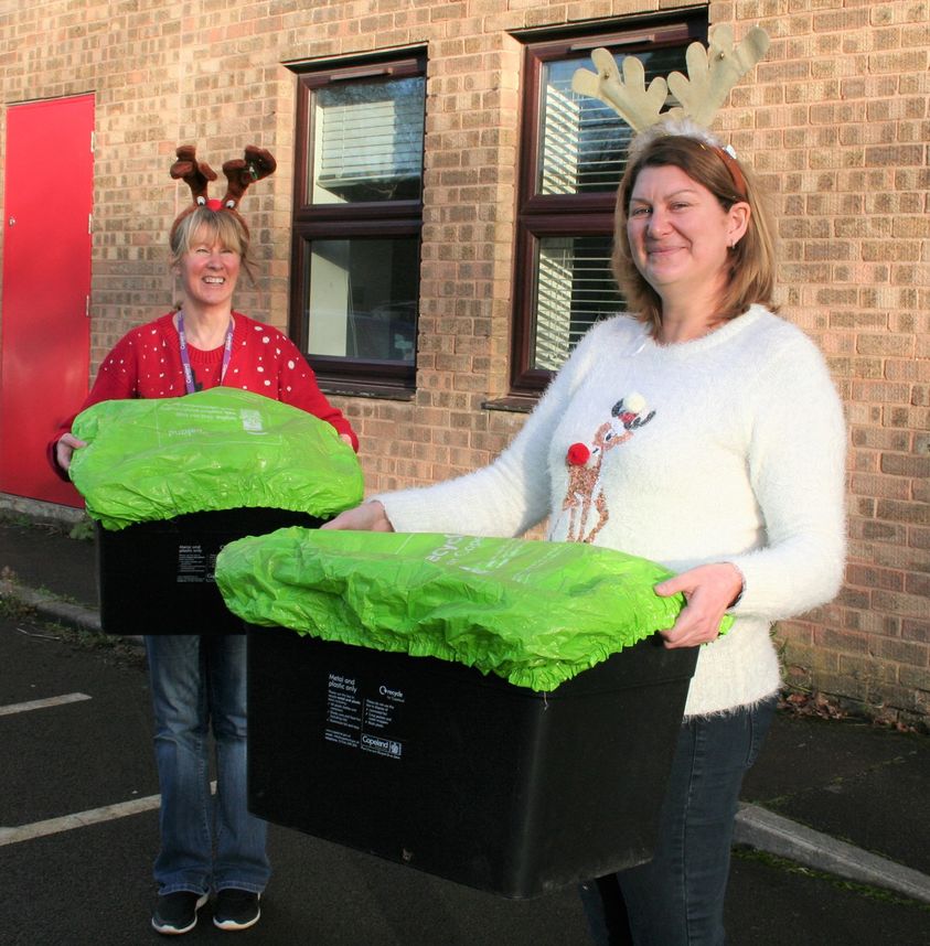 Copeland Borough Council Waste Management Officer Jan Boniface, left, with Community Services Manager Shirley Procter-Dow.