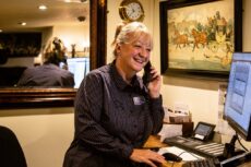Loraine Radcliffe - receptionist at The Wild Boar Inn