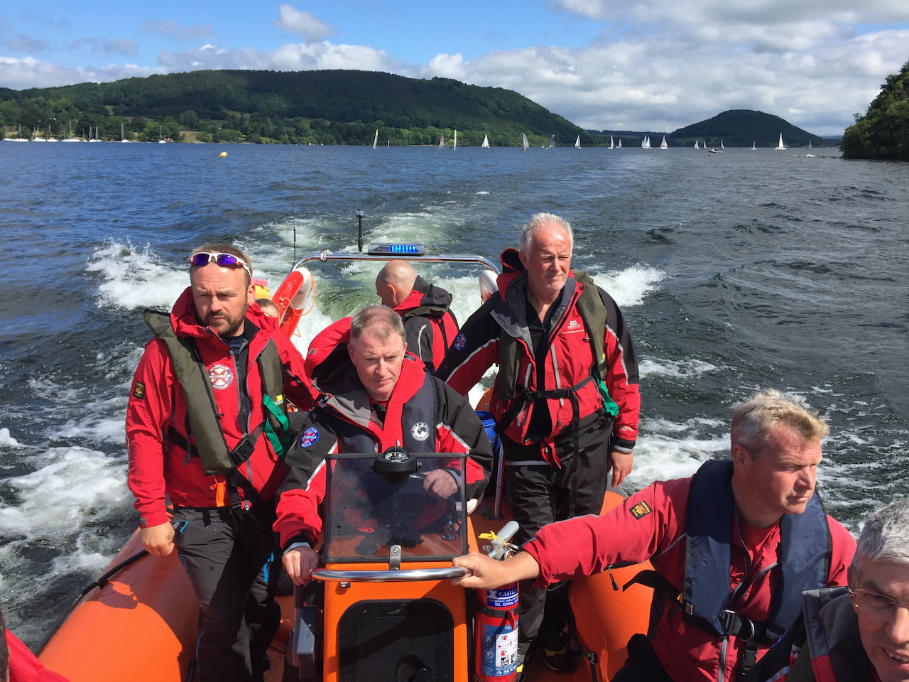 Patterdale MRT pictured on rescue boat