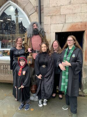 Hagrid and the team from Cupboard under the stairs in Appleby