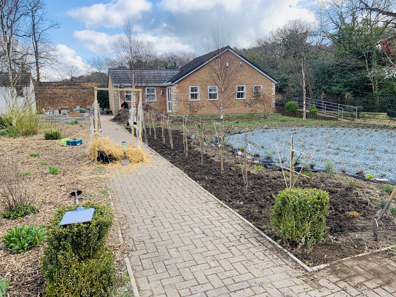 Distington Crematorium’s walled garden