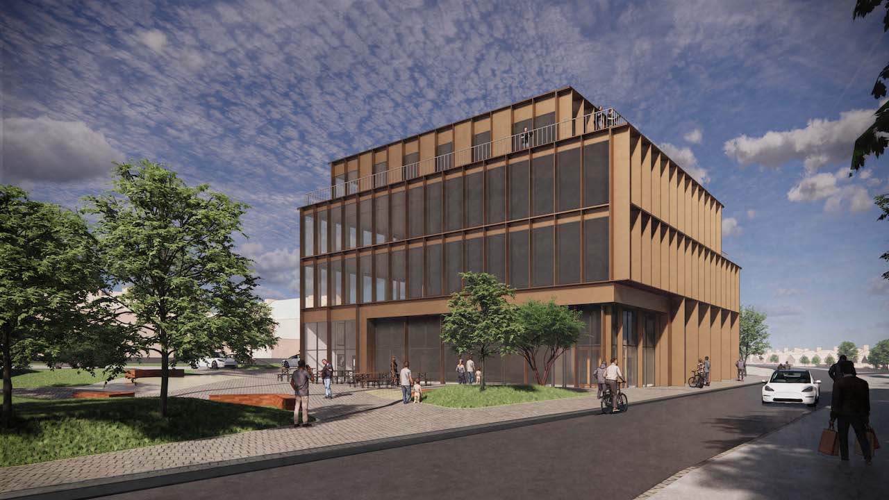 Artist impression of the new Innovation Hub, Workington