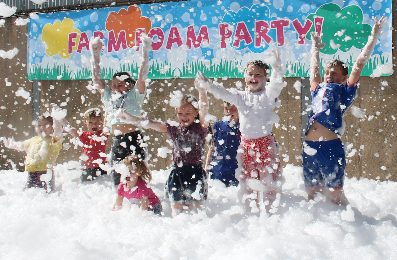 Walby Farm Park celebrate with their summertime pass and daily foam parties