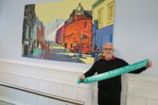 Leader of Allerdale Borough Council, Councillor Mike Johnson at the Maryport Town Hall reopening event