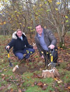 National Tree Week planting initiative - Mark Needham (left) & Tim Berry from English Lakes Hotels