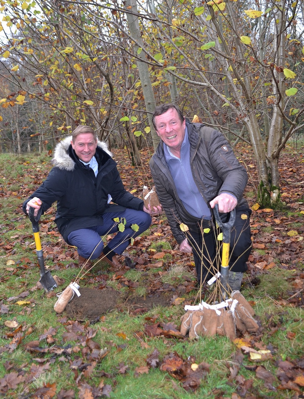 National Tree Week planting initiative - Mark Needham (left) & Tim Berry from English Lakes Hotels