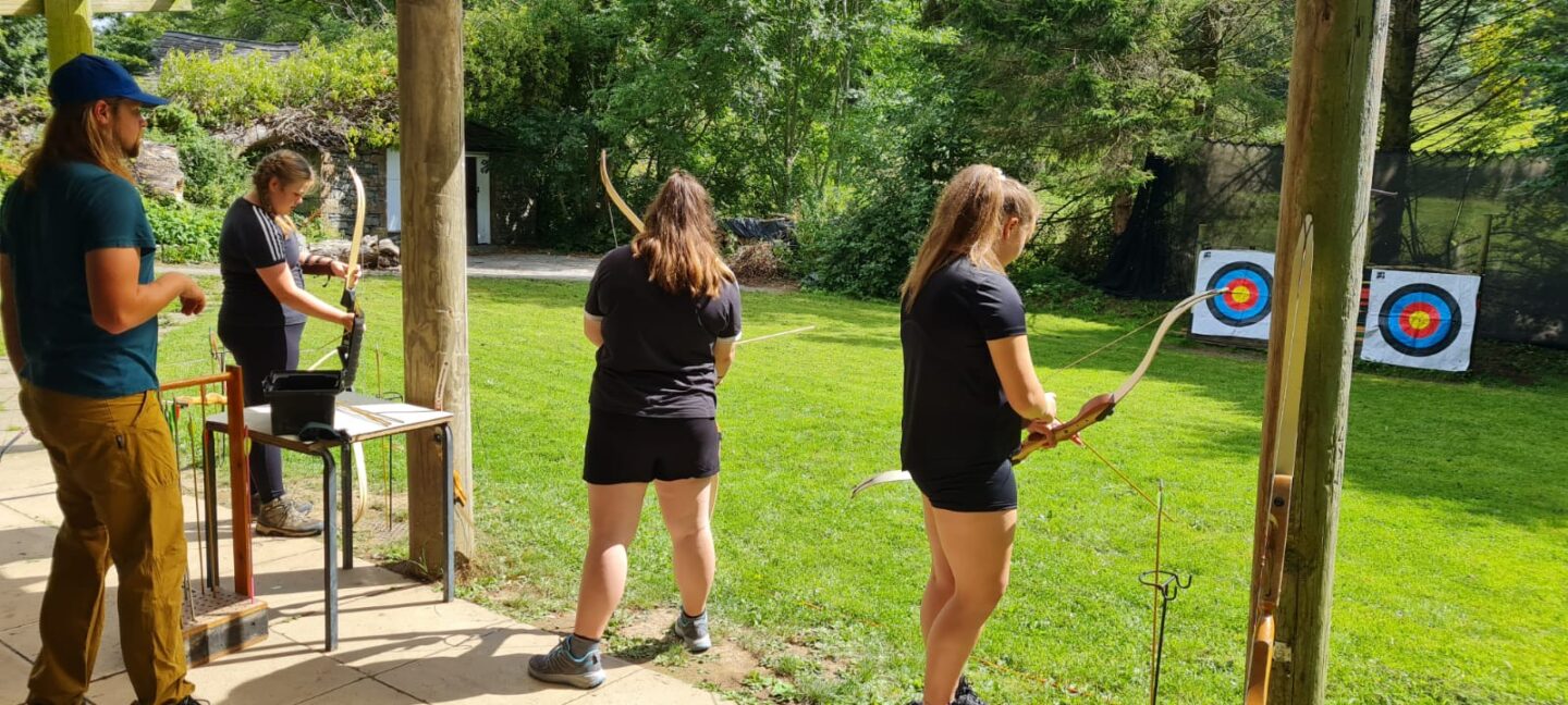 Furness Carers - Young Carers archery session, part of the school holiday activities in 2022
