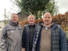 New Cumbria in Bloom volunteer assessors Emanuel Flecken (left) and Kevin Dowding (right pictured with President of Cumbria in Bloom, Colin Cheyne
