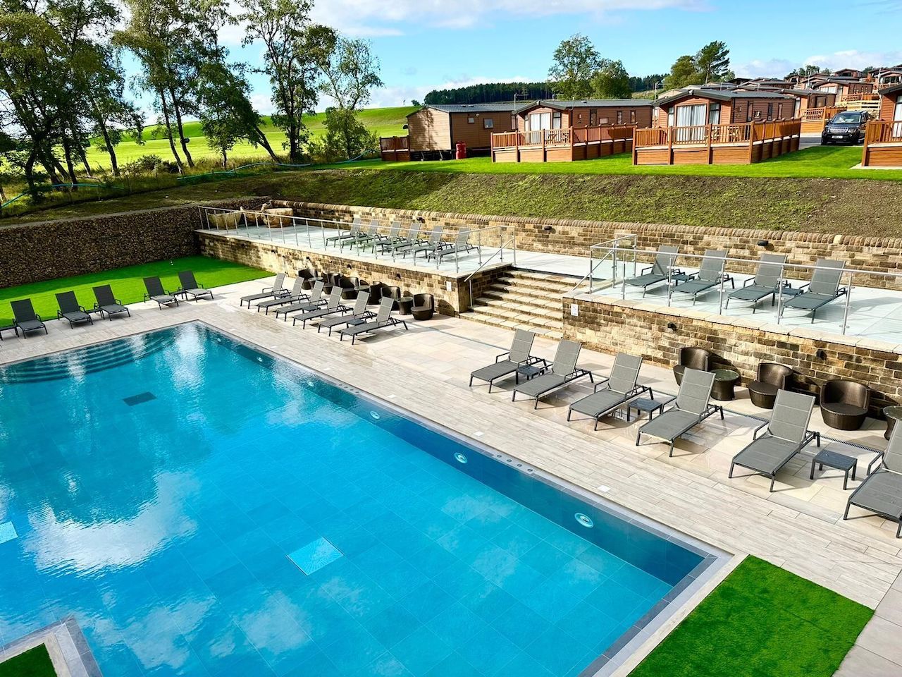 New leisure and entertainment complex at Wild Rose Holiday Park - outdoor pool