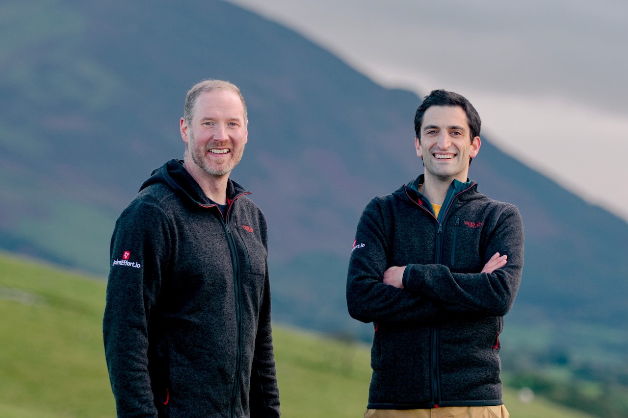 L-R David Brookes and Rob Hankin, co-founders of Kombineer Ltd. Their CLEP grant is helping them develop JointEffort.io