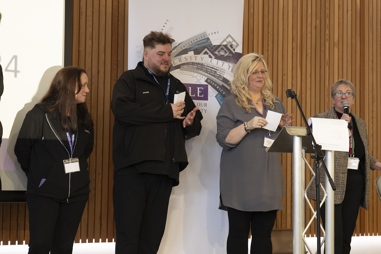 Carlisle ambassadors - Michelle Masters with guest speakers