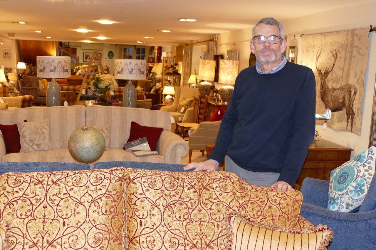 John Young in the Keswick showroom