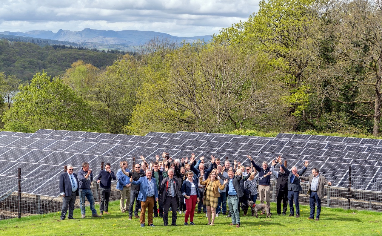 Local politicians and tourism chiefs were among guests at last year’s opening of the park’s solar energy project