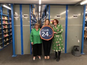 ebbie Brimicombe, General Manager, WCF Home Shopping; Martha Pardoe from Eden Valley Hospice and Jigsaw, Cumbria’s Children’s Hospice, and Jo Ritzema, Managing Director of WCF at the firm’s head office in Brampton