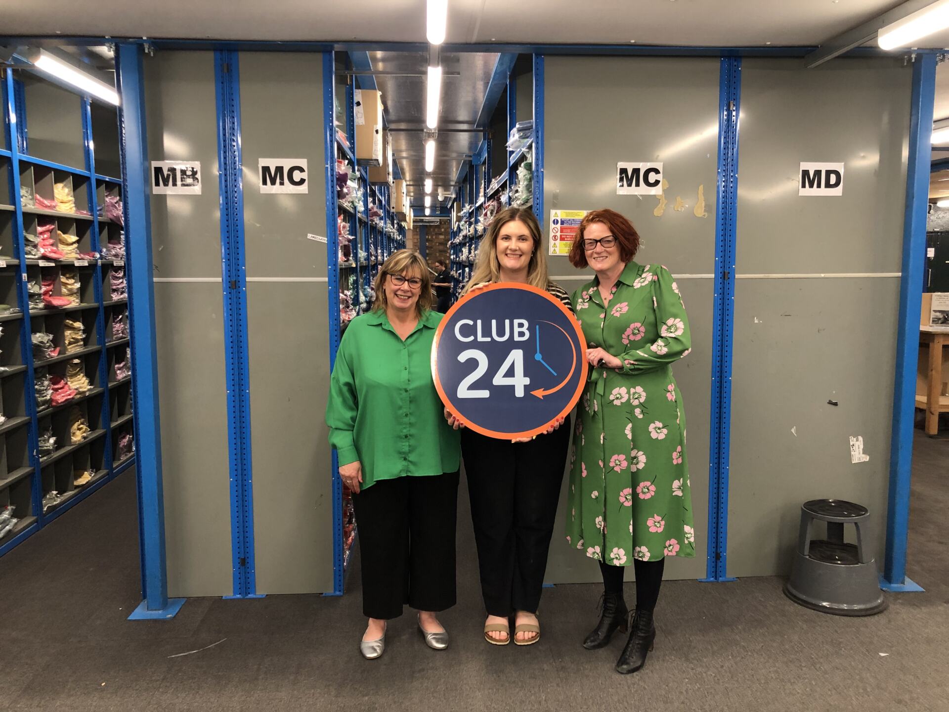 ebbie Brimicombe, General Manager, WCF Home Shopping; Martha Pardoe from Eden Valley Hospice and Jigsaw, Cumbria’s Children’s Hospice, and Jo Ritzema, Managing Director of WCF at the firm’s head office in Brampton