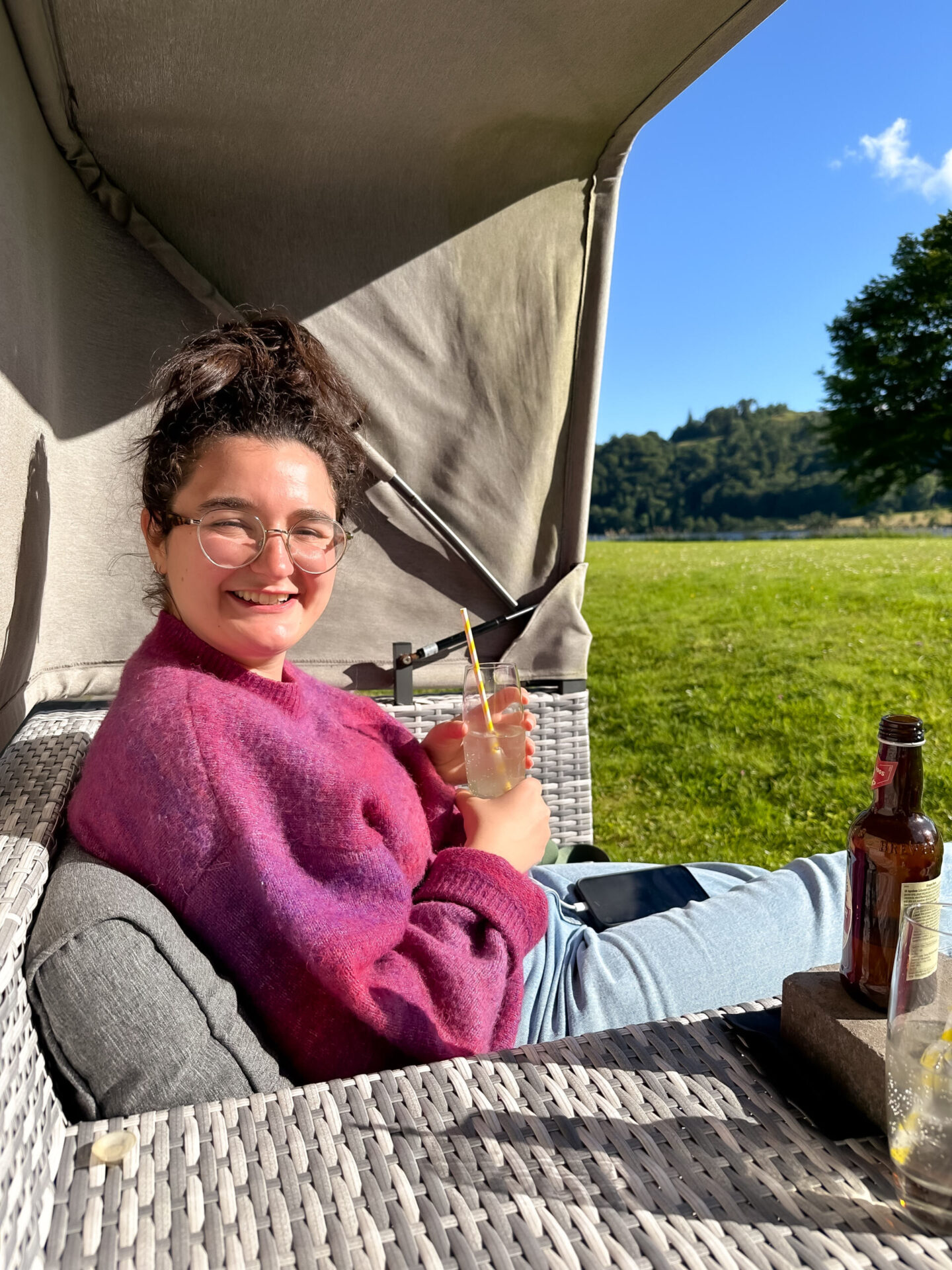 Relaxing in the Daffodil Gardens with Katie May