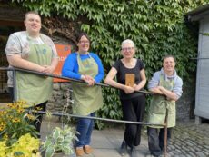 Alison Park and team outside the award-winning Low Sizergh Barn