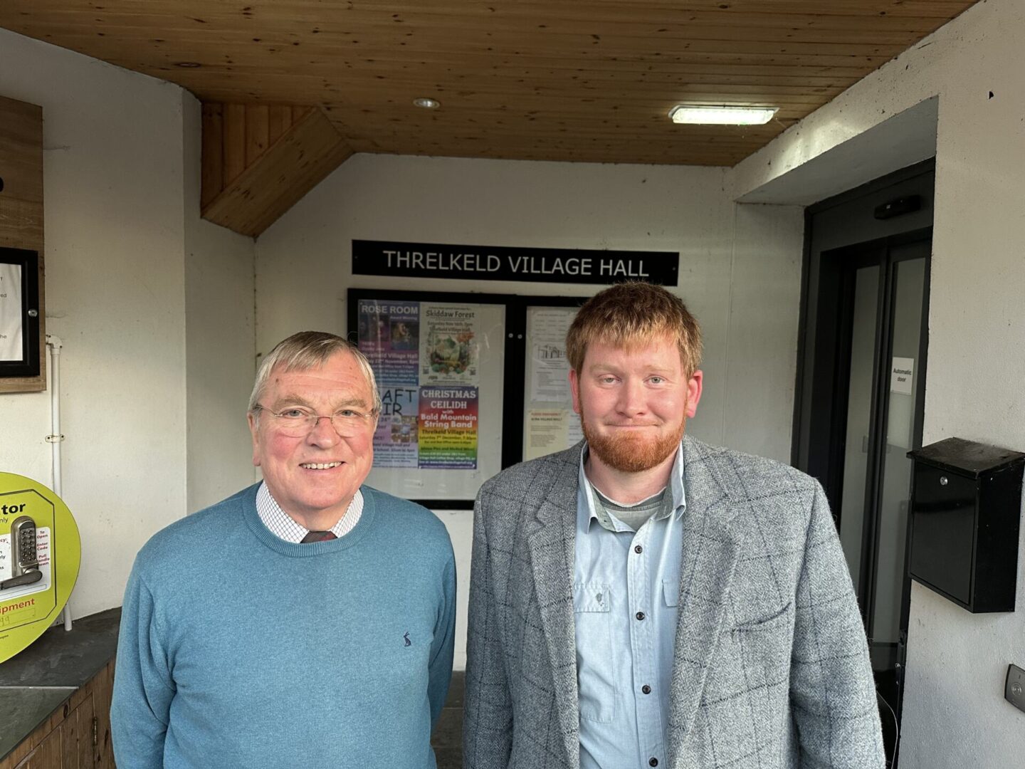 President of Cumbria in Bloom Colin Cheyne and guest speaker at the 39th AGM, Hutton-in-the-Forest Head Gardener Ben Houston